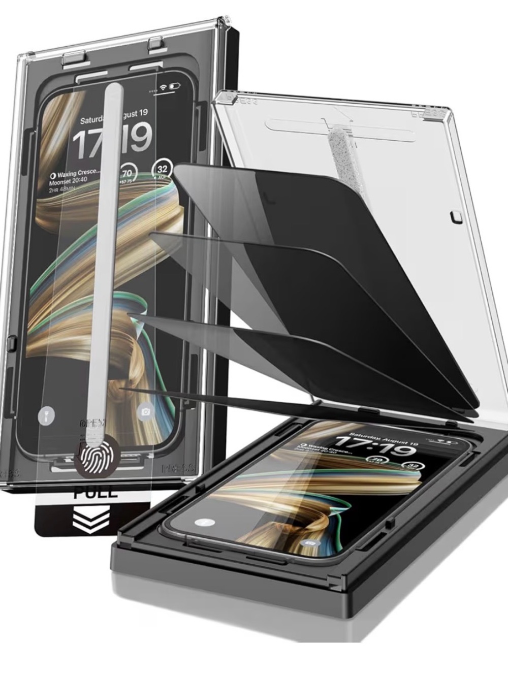EZ-GLAZ-4 Pack for iPhone 15 Pro Privacy Screen Protector